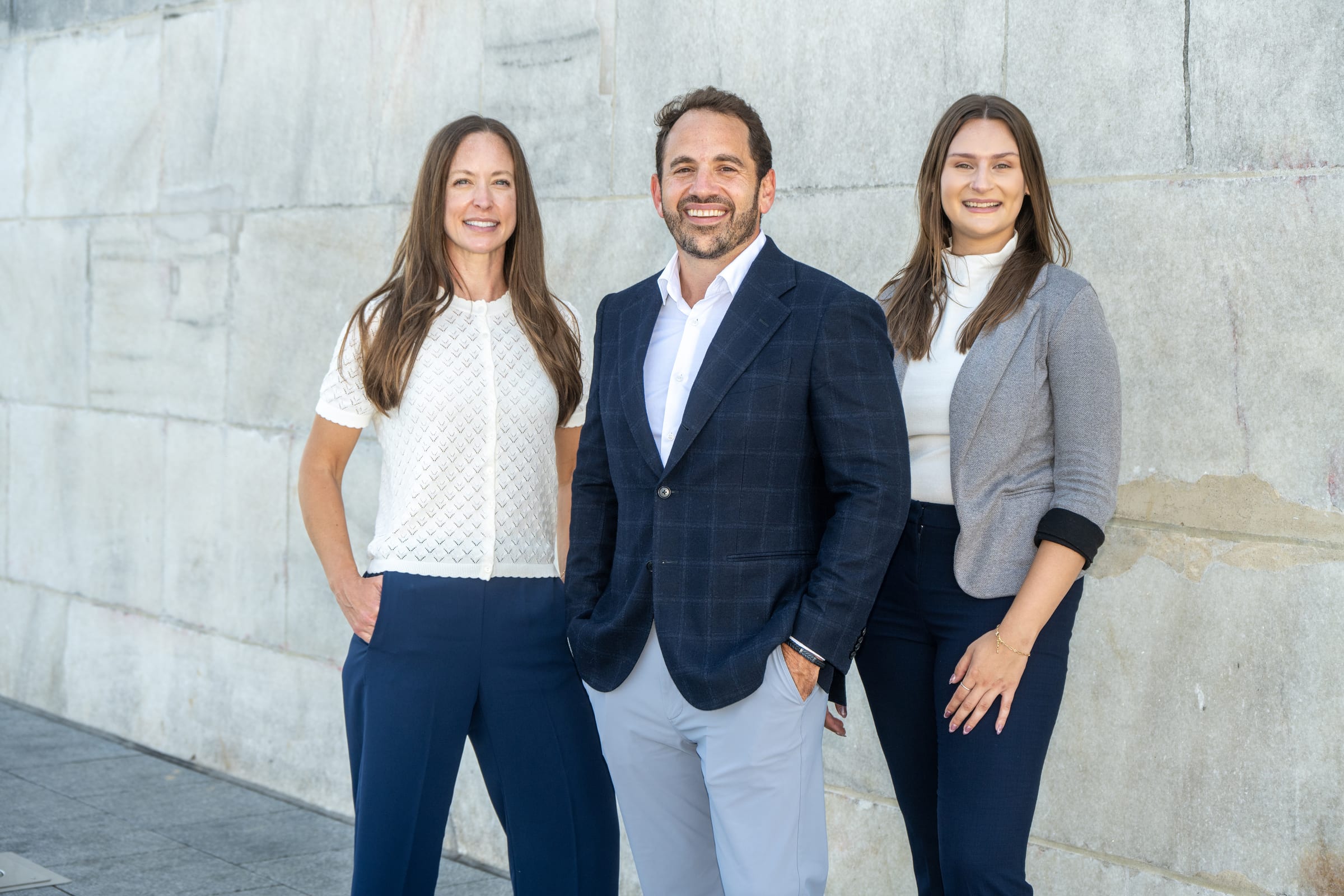 Dr. Benjamin Stein with Lauren George and Christine Johnson of DC Orthopedics